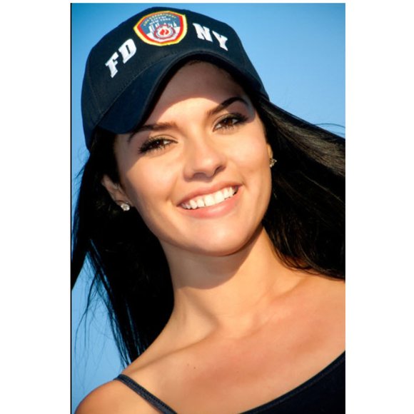 Navy FDNY Shield Hat baseball cap unisex - Picture 1 of 2
